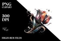 Glossy Tulip Flower PNG Product Image 2