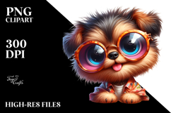 Exaggerated Cartoon Puppy PNG Product Image 2