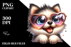 Exaggerated Cartoon Puppy PNG Product Image 2