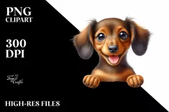 Funny Small Baby Dachshund | Sublimation | Clipart Product Image 3