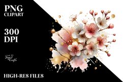 Abstract Shiny Cherry Blossom | Clipart Product Image 1
