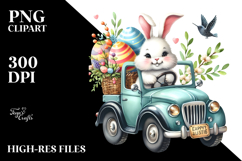 Bunny with Car and Easter Eggs Product Image 2