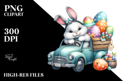 Bunny with Car and Easter Eggs Product Image 2
