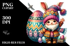 Boho Baby Gnome with Easter Egg PNG Product Image 2