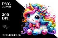 Funny Cute Baby Unicorn, Style PNG Product Image 2