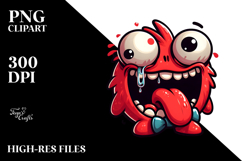 Silly Cartoon Monster PNG Product Image 2