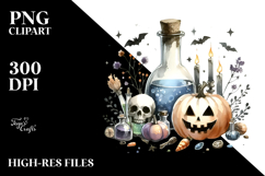 Simplistic Retro Halloween PNG Product Image 2