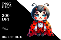 Colorful Baby Ladybug Dressed as Vampire Product Image 2