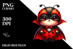 Colorful Baby Ladybug Dressed as Vampire Product Image 2