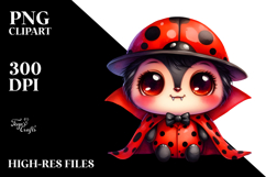 Colorful Baby Ladybug Dressed as Vampire Product Image 2