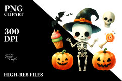 Simple Halloween Skeleton, High-Res PNG Product Image 2
