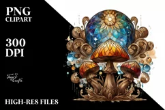 Wooden Mushroom Watercolor Splash Product Image 3