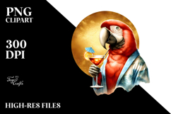 Watercolor Parrot PNG Product Image 2