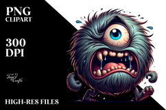 Goofy Monster, Dramatic PNG Product Image 2