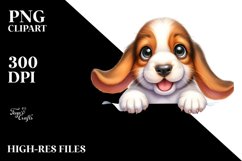 Enthusiastic Baby Basset Hound Clipart Product Image 3