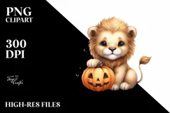 Cute Baby Lion Sitting PNG Product Image 3