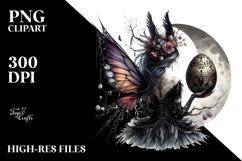 Vibrant Gothic Fairy with Easter Egg, PNG Product Image 2