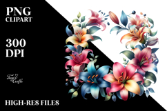 Watercolor Abstract Floral Frame Product Image 2