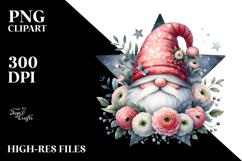 Cute Floral GNOME PNG Product Image 2