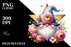 Cute Floral GNOME PNG Product Image 2