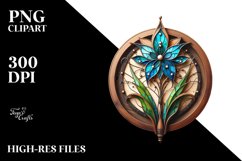 Stained Lobelia Clipart Product Image 1