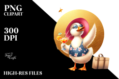 Digital Painting of Happy Duck PNG Product Image 2