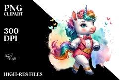 Colorful Baby Unicorn Foxtrot Dancer&#039;s Attire PNG Product Image 3