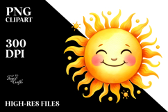 Very Simple Smiling Sun PNG Product Image 2