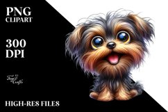 Enthusiastic Yorkipoo Clipart Product Image 3