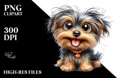 Enthusiastic Yorkipoo Clipart Product Image 3