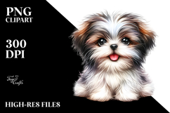 Happy Shih Tzu with Big Eyes PNG Product Image 2