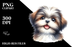 Watercolor Baby Shih Tzu PNG Product Image 2