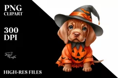 Halloween Vizsla, Transparent PNG Product Image 1