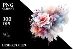 Colorful Splatter Painting, High-Quality PNG Product Image 2