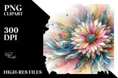 Colorful Gerbera Wooden PNG Product Image 2
