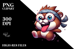 Silly Cartoon Bear PNG Product Image 2