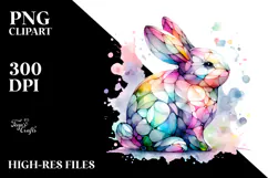 Colorful Bunny Made of PNG Product Image 2