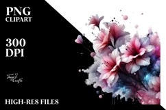 Abstract Glossy Watercolor Splash Sticker Clipart Product Image 2