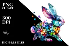Colorful Bunny Made of PNG Product Image 2
