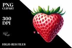 Strawberry Heart PNG Product Image 2