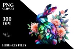 Abstract Vibrant Bunny PNG Product Image 3