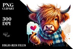 Highland Calf Cool Haircut PNG Product Image 2