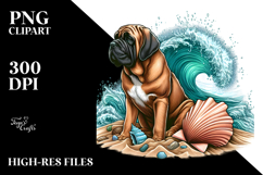 Mastiff Sand Surf Shell Clipart | Clipart Product Image 2