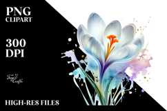 Watercolor Crocus, Transparent PNG Product Image 2