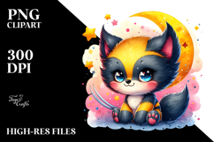Colorful Baby Wolverine | Cartoon Drawing Product Image 2