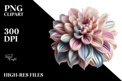 Glossy Dahlia Made of | Sublimation | Clipart Product Image 3