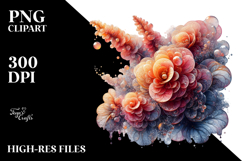 Abstract Shiny Watercolor Splash Sticker Clipart Product Image 2