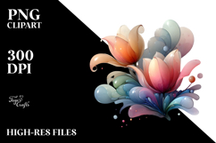 Pastel Glossy Tulip, PNG Product Image 2