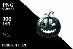 Vintage Haloween Jack-O'-Lantern PNG Product Image 1