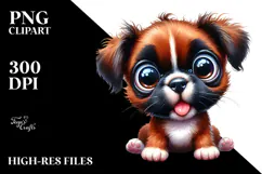Watercolor Baby Boxer PNG Product Image 2